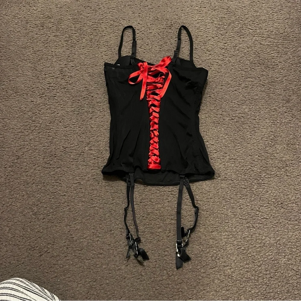 Intimissimi Lace Up Corset & Matching Panties Set